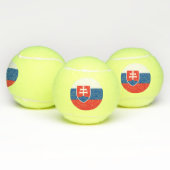 Patriottisch tennisbal met vlag van Slowakije Tennisballen (Multi)