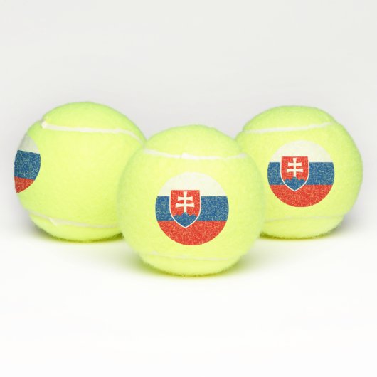 Patriottisch tennisbal met vlag van Slowakije Tennisballen (Multi)