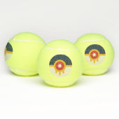 Patriottisch tennisbal met vlag van Tulsa, Oklahom Tennisballen (Multi)