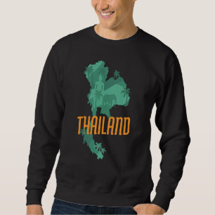 Patriottisch Thaise Nationale Thailand Kaart Boedd Trui