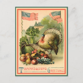 patriottisch Thanksgiving Briefkaart