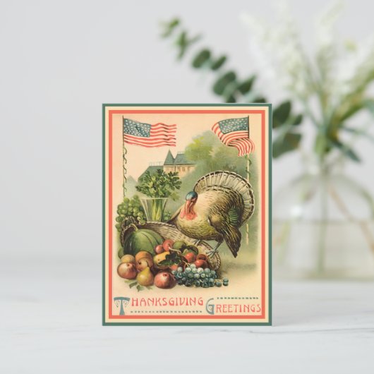 patriottisch Thanksgiving Briefkaart