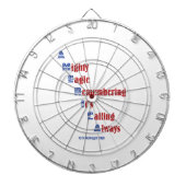 Patriottisch thema dartbord (Voorkant)