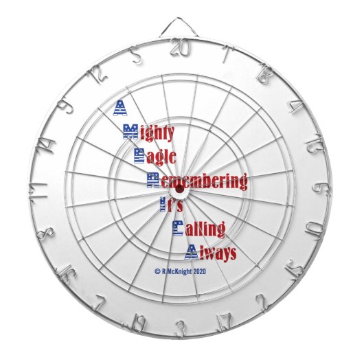 Patriottisch thema dartbord (Voorkant)