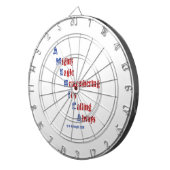 Patriottisch thema dartbord (Voorkant Rechts)