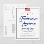 Patriottisch thema evenement Amerikaanse vlag uitn Briefkaart (Voorkant / Achterkant)
