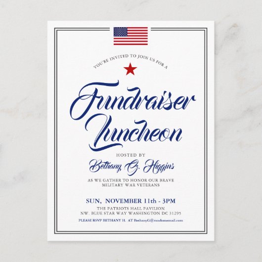 Patriottisch thema evenement Amerikaanse vlag uitn Briefkaart (Voorkant)