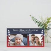 patriottisch thema foto - optie voor directe downl feestdagenkaart (Staand voorkant)