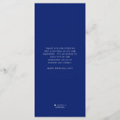 Patriottisch thema | Politieke stijl dinermenu  Menu (Achterkant)