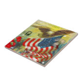 Patriottisch thema tegeltje (Zijkant)