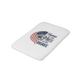 Patriottisch thuis van de vrije dappere helm shirt badmat (Gekanteld)
