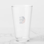 Patriottisch thuis van de vrije dappere helm shirt glas (Achterkant)