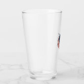 Patriottisch thuis van de vrije dappere helm shirt glas (Rechts)