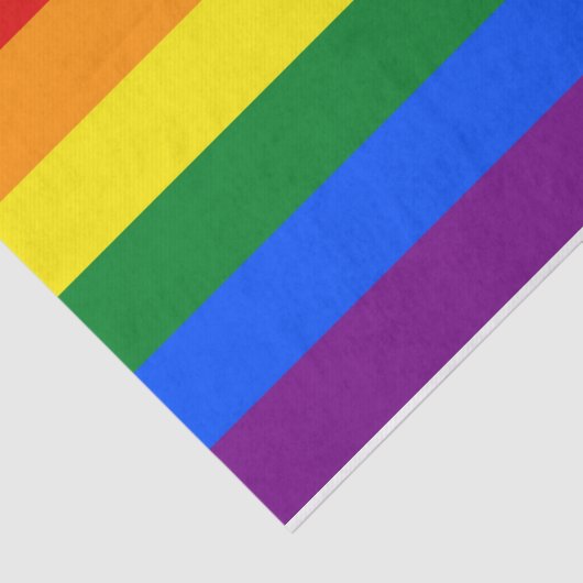 Patriottisch tissuepapier met regenboogvlag van LG (Detail)