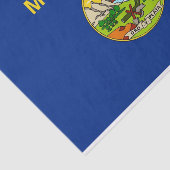 Patriottisch tissuepapier met vlag Montana, Vereni (Detail)
