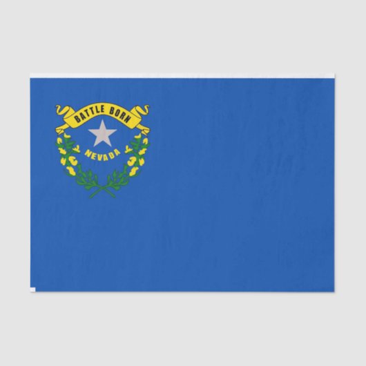 Patriottisch tissuepapier met vlag Nevada, Verenig (Voorkant)