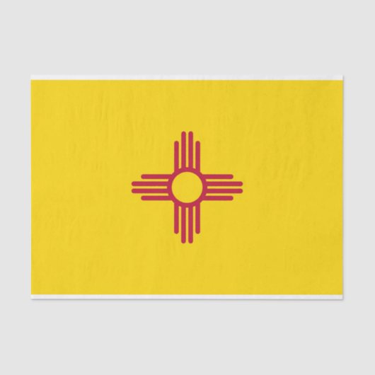 Patriottisch tissuepapier met vlag New Mexico (Voorkant)