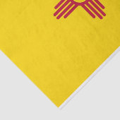 Patriottisch tissuepapier met vlag New Mexico (Detail)