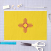 Patriottisch tissuepapier met vlag New Mexico (Craft)
