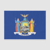 Patriottisch tissuepapier met vlag New York (Voorkant)