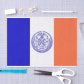 Patriottisch tissuepapier met vlag New York City (Craft)