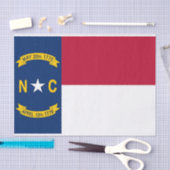 Patriottisch tissuepapier met vlag North Carolina (Craft)