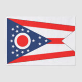 Patriottisch tissuepapier met vlag Ohio (Voorkant)