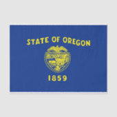 Patriottisch tissuepapier met vlag Oregon, Verenig (Voorkant)