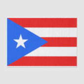 Patriottisch tissuepapier met vlag Puerto Rico, Ve (Voorkant)