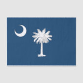 Patriottisch tissuepapier met vlag South Carolina (Voorkant)