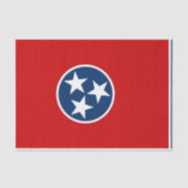 Patriottisch tissuepapier met vlag Tennessee (Voorkant)