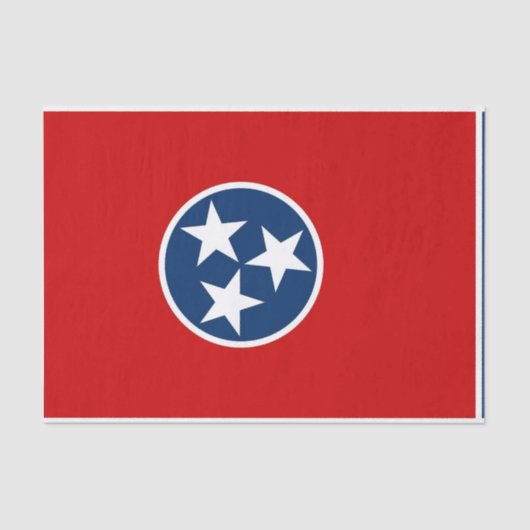 Patriottisch tissuepapier met vlag Tennessee (Voorkant)