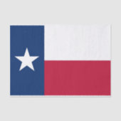 Patriottisch tissuepapier met vlag Texas, VS (Voorkant)