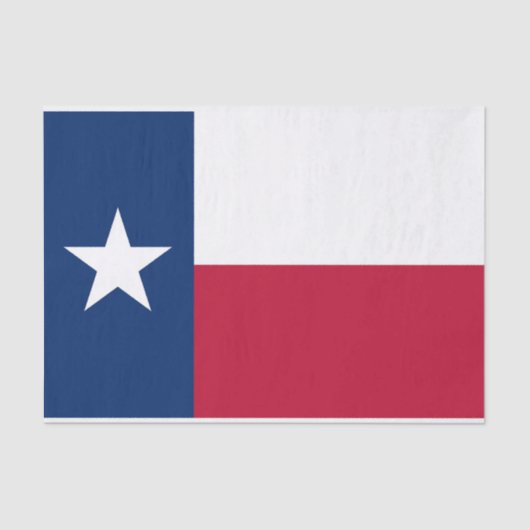 Patriottisch tissuepapier met vlag Texas, VS (Voorkant)