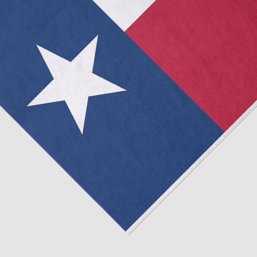 Patriottisch tissuepapier met vlag Texas, VS (Detail)