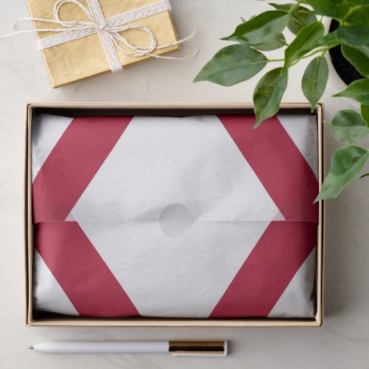 Patriottisch tissuepapier met vlag van Alabama, VS (Geschenk)