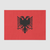 Patriottisch tissuepapier met vlag van Albanië (Voorkant)
