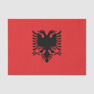 Patriottisch tissuepapier met vlag van Albanië