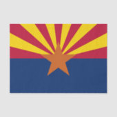 Patriottisch tissuepapier met vlag van Arizona, VS (Voorkant)
