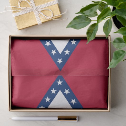 Patriottisch tissuepapier met vlag van Arkansas (Geschenk)
