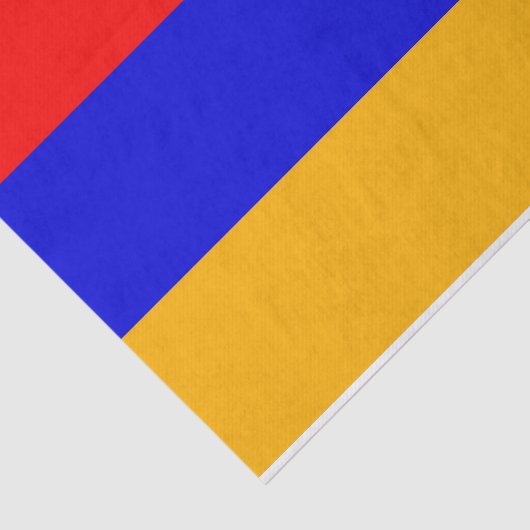 Patriottisch tissuepapier met vlag van Armenië (Detail)