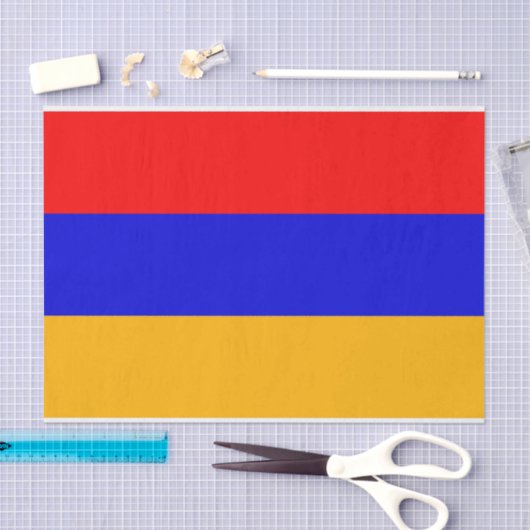 Patriottisch tissuepapier met vlag van Armenië (Craft)