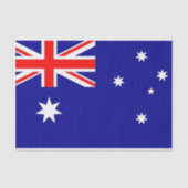 Patriottisch tissuepapier met vlag van Australië (Voorkant)