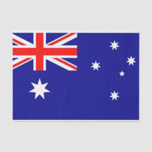 Patriottisch tissuepapier met vlag van Australië