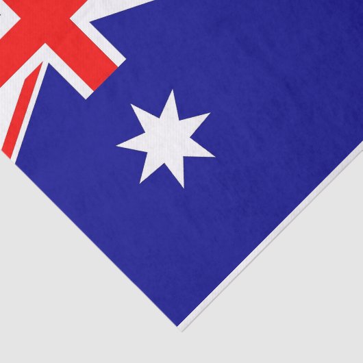 Patriottisch tissuepapier met vlag van Australië (Detail)