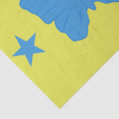 Patriottisch tissuepapier met vlag van Bady Bassit (Detail)