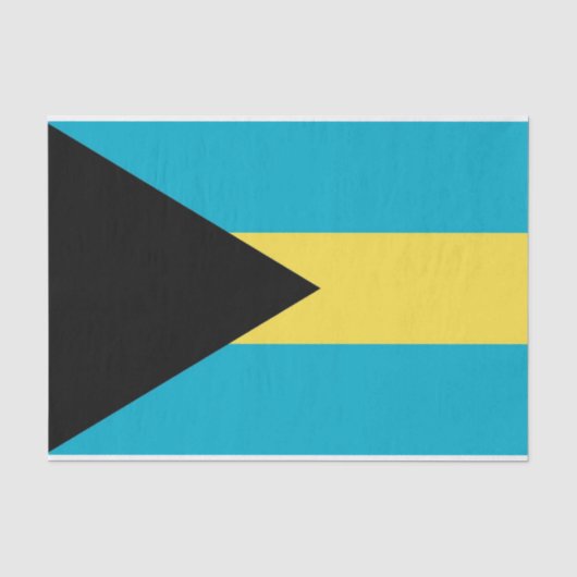 Patriottisch tissuepapier met vlag van Bahama's (Voorkant)