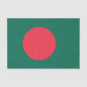 Patriottisch tissuepapier met vlag van Bangladesh (Voorkant)