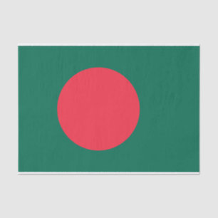 Patriottisch tissuepapier met vlag van Bangladesh