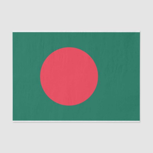 Patriottisch tissuepapier met vlag van Bangladesh (Voorkant)